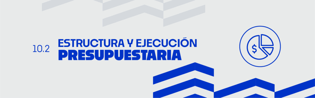 banner ilustrativo 10.2 estructura y ejecucion presupuestaria