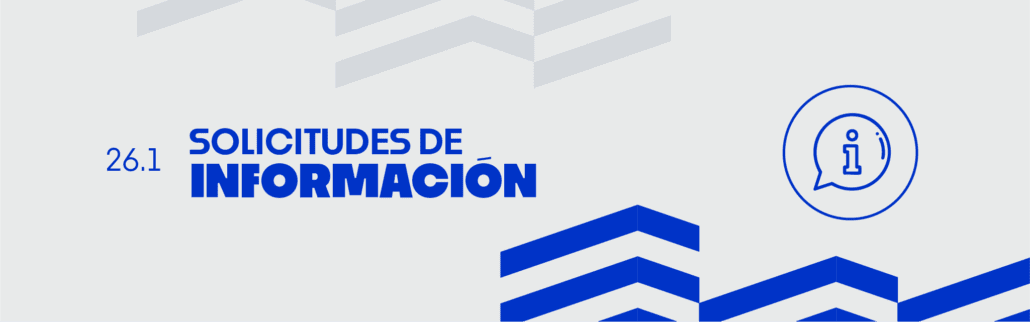 banner ilustrativo 26.1 solicitudes de informacion